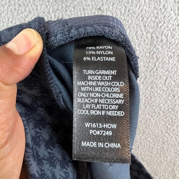 Betabrand Classic Yoga Dress Pants Sz L Blue pull on Stretch - Picture 10 of 10